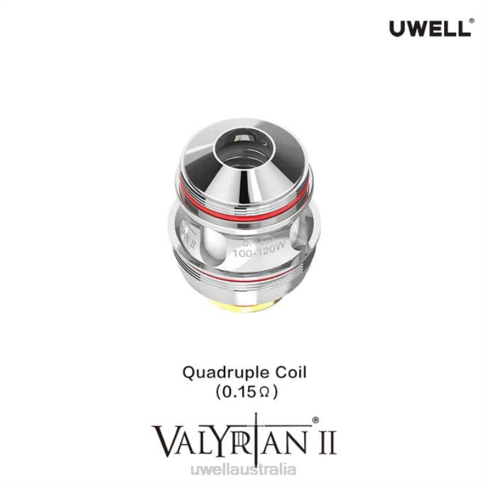 UWELL Australia - UWELL VALYRIAN 2 REPLACEMENT COILS (2-PACK) Quadruple 0.15ohm 448N31