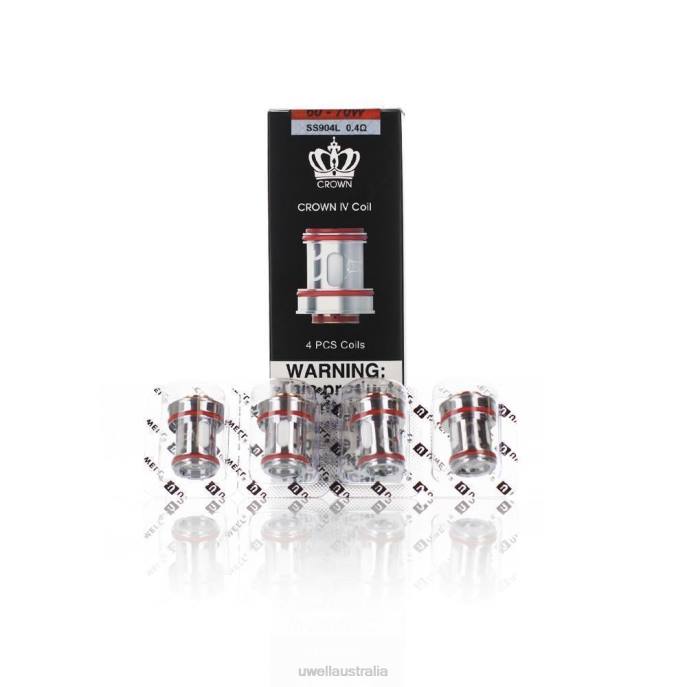UWELL Melbourne - UWELL CROWN 4 REPLACEMENT COILS (4-PACK) UN2 Dual Mesh 0.23ohm 448N184