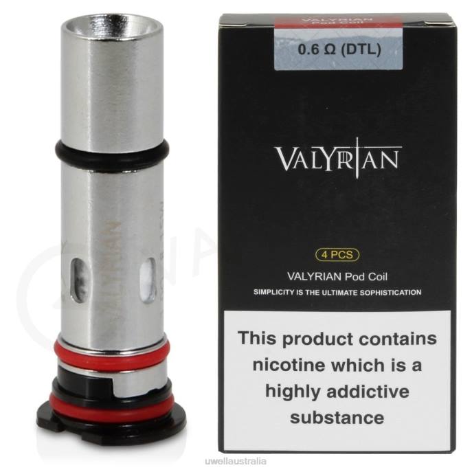UWELL Melbourne - UWELL VALYRIAN POD REPLACEMENT COILS (4-PACK) 0.6ohm DTL 448N34