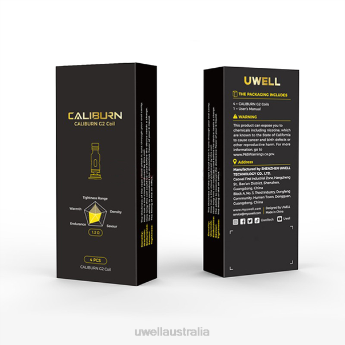 UWELL disposable vape - UWELL CALIBURN G2 COILS | 4-PACK UN2 Meshed-H 1.2ohm 448N2