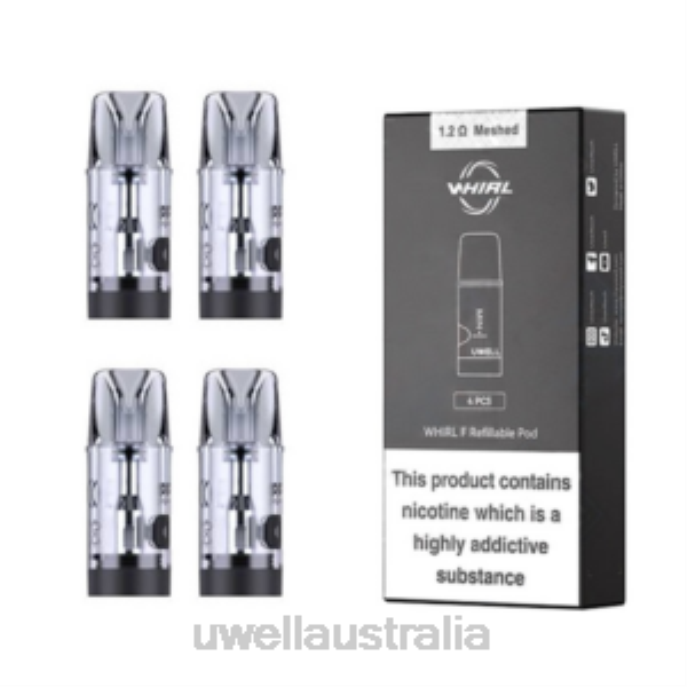 UWELL vape disposable - UWELL WHIRL F PODS (4-PACK) 1.2ohm 448N198