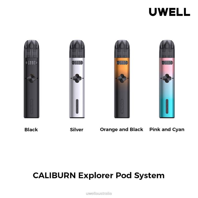 UWELL vape Australia - UWELL CALIBURN EXPLORER KIT (POD SYSTEM) Orange/Black 448N166