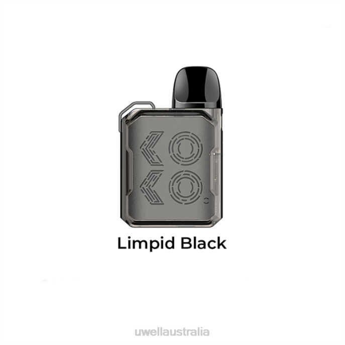 UWELL vape Australia - UWELL CALIBURN GK2 POD KIT Limpid Black 448N106