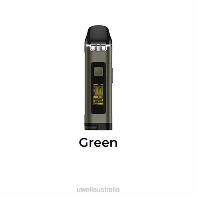 UWELL vape flavours - UWELL CROWN D POD KIT Green 448N119