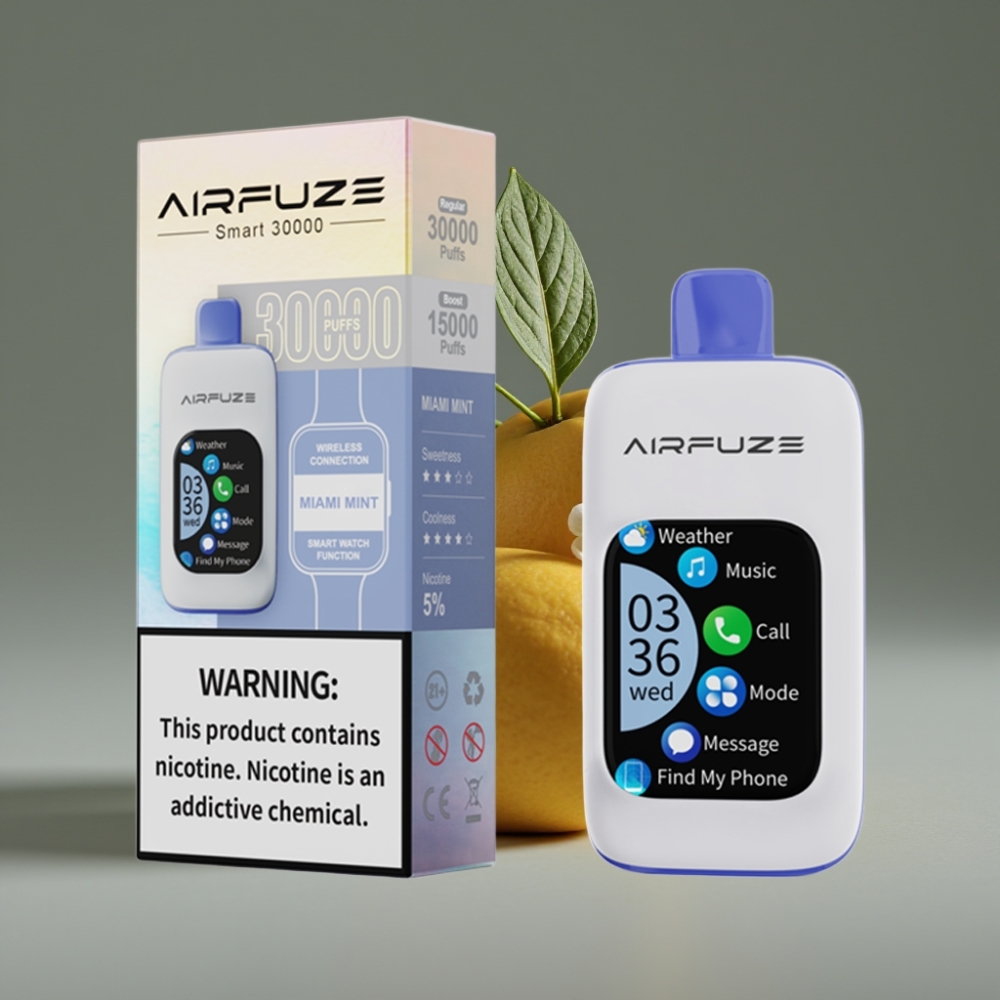 AirFuze Smart 30000 Puffs TFT Touch Miami Mint Disposable Vape