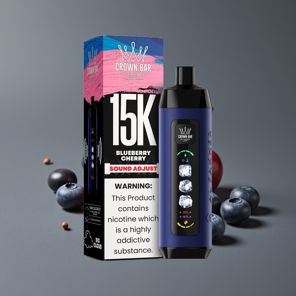 Al Fakher 15K Ice Adjust Clouds 22mL 15K Puffs Blueberry Cherry Disposable