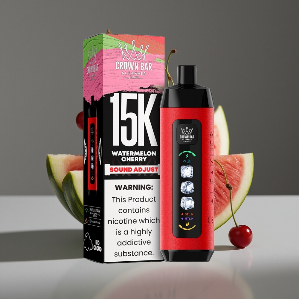 Al Fakher 15K Ice Adjust Clouds 22mL 15K Puffs Watermelon Cherry Disposable