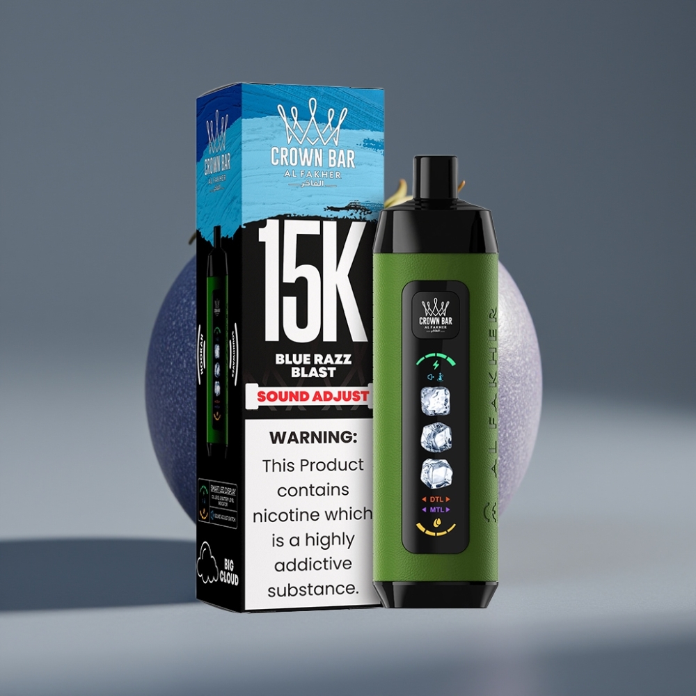 Al Fakher 15K Ice Adjust Clouds 22mL 5mg Blue Razz Blast Disposable