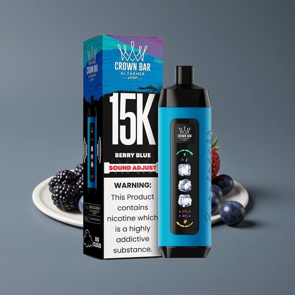 Al Fakher 15k Ice Adjust Clouds 15000 Puffs 22ml Berry Blue