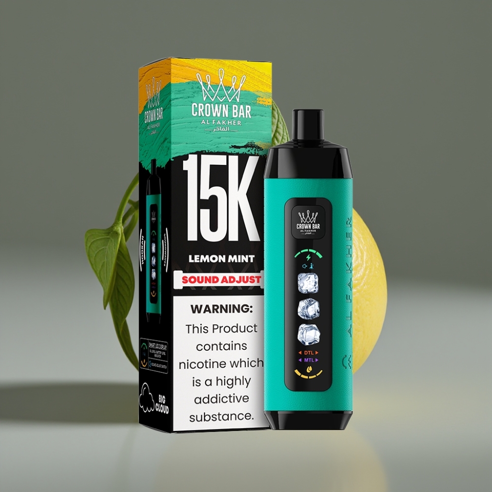 Al Fakher 15k Ice Adjust Clouds 22mL 15000 Puffs Lemon Mint Disposable