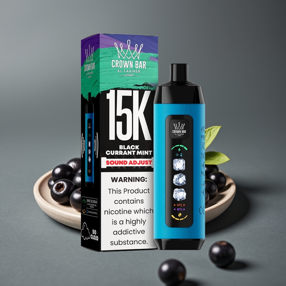 Al Fakher 15k Ice Adjust Clouds 22mL 5mg Blackcurrant Mint