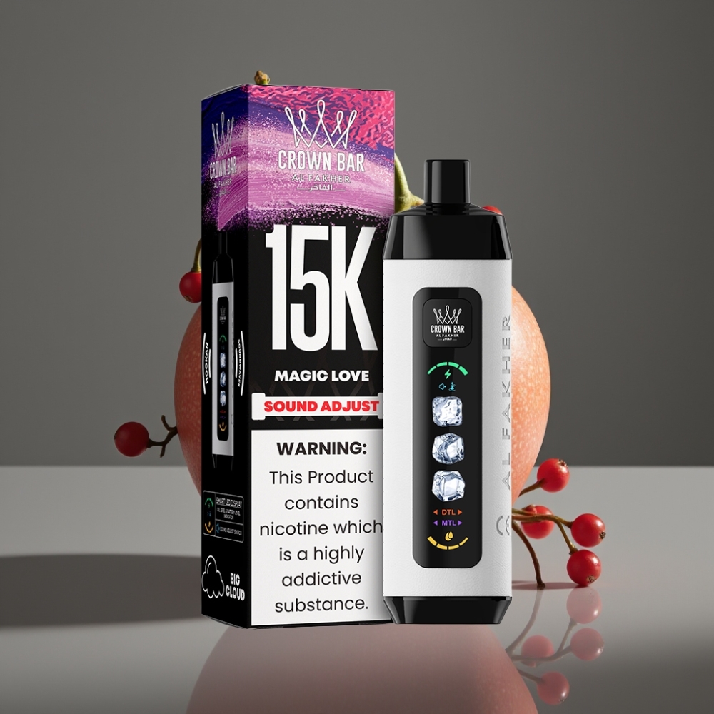 Al Fakher 15k Ice Adjust Clouds 22mL 5mg Disposable Magic Love