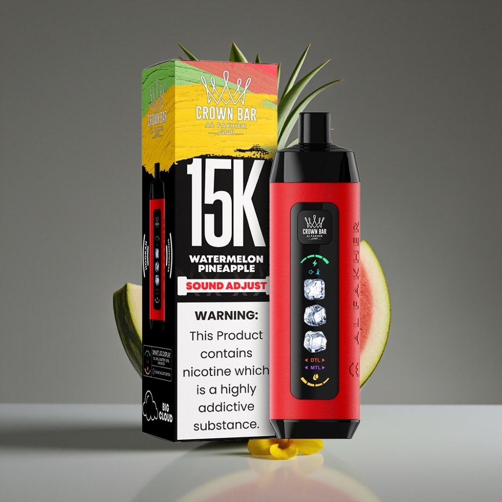 Al Fakher 15k Ice Adjust Clouds 22ml 15000 Puffs Watermelon Pineapple Disposable