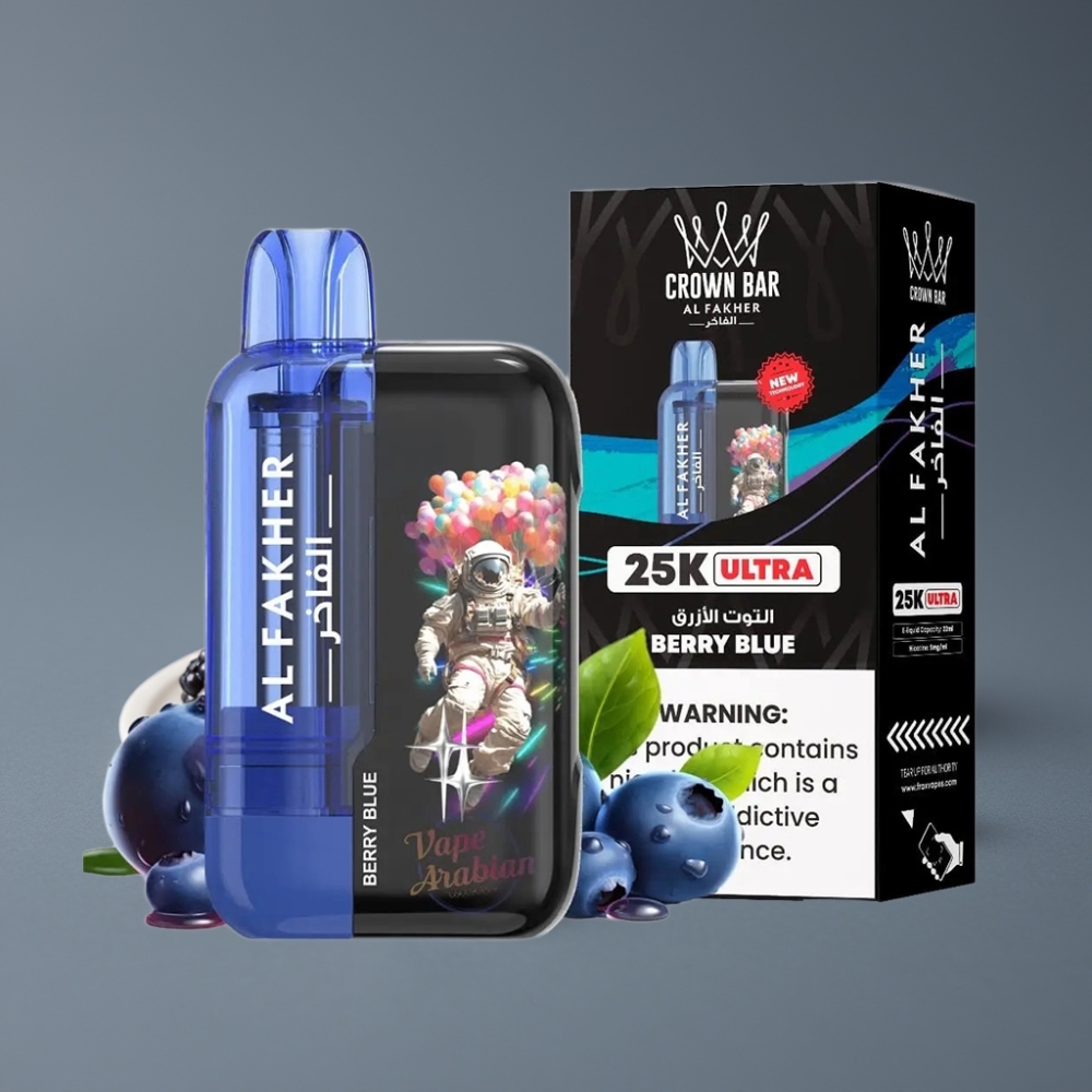 Al Fakher Crown Bar Ultra 25K 22ml Mesh Berry Blue