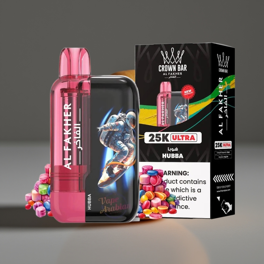Al Fakher Crown Bar Ultra 25K Hubba 22mL Mesh