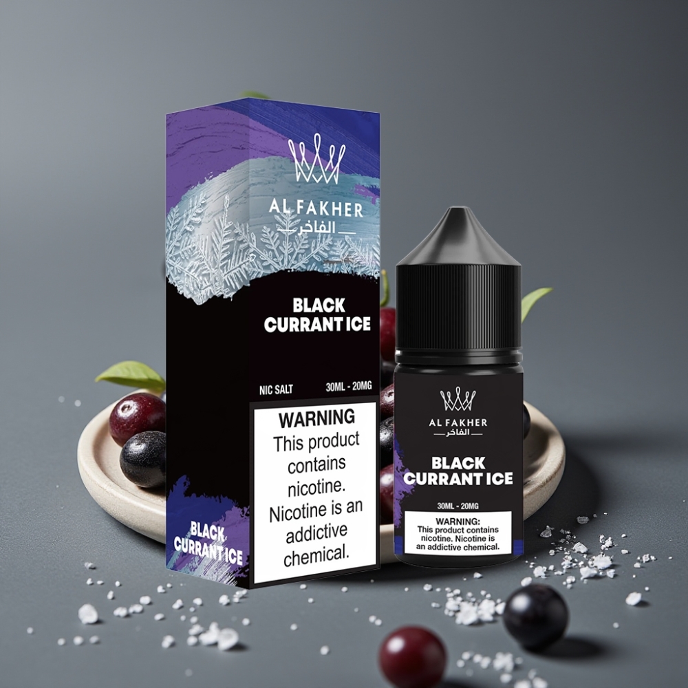 AL Fakher Nic Salt 20MG Black Currant Ice 30ml Pod Liquid