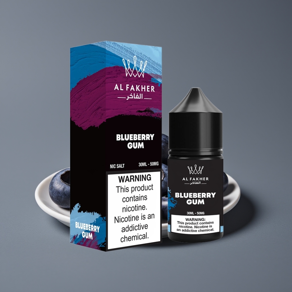 AL Fakher Nic Salt 50MG Blueberry Gum 30ml Pod Liquid