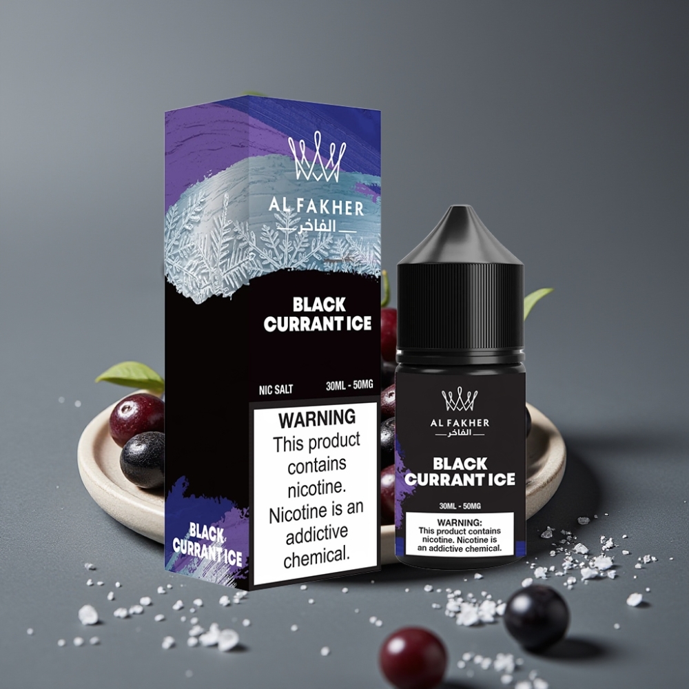AL Fakher Nic Salt Black Currant Ice 50MG 30ml Pod Liquid