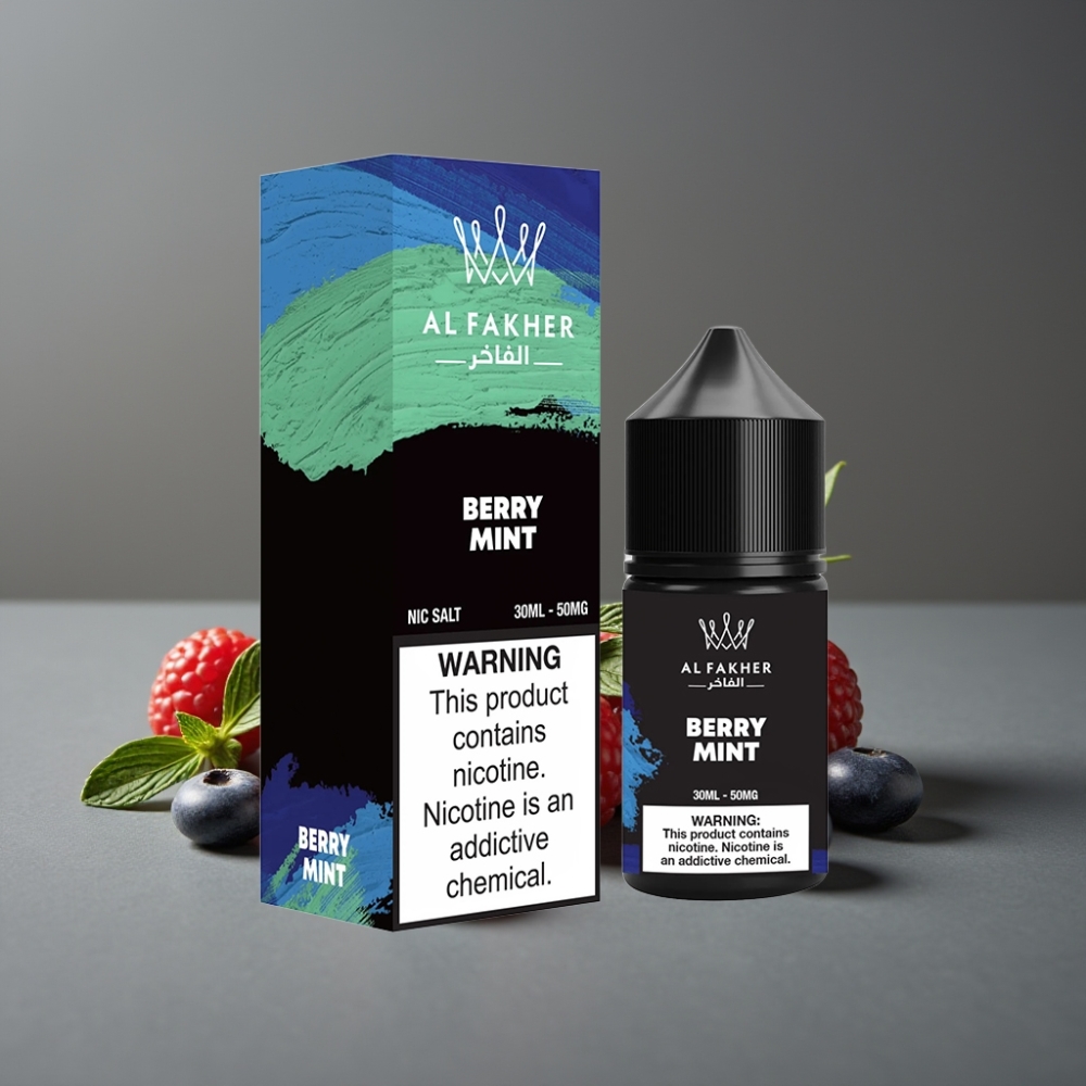 AL Fakher Nicotine Salt 30ml Berry Mint 50MG Pod Vape Liquid