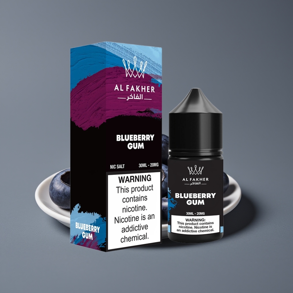 AL Fakher Nicotine Salt 30ml Blueberry Gum 20MG Pod Vape Liquid