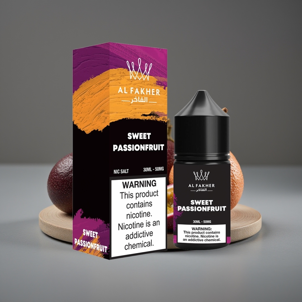 AL Fakher Nicotine Salt 30ml Sweet Passionfruit 50MG Pod E-Liquid