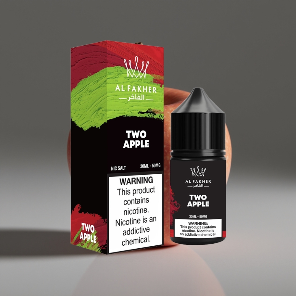 AL Fakher Nicotine Salt 30ml Two Apple 50MG Pod E-Liquid