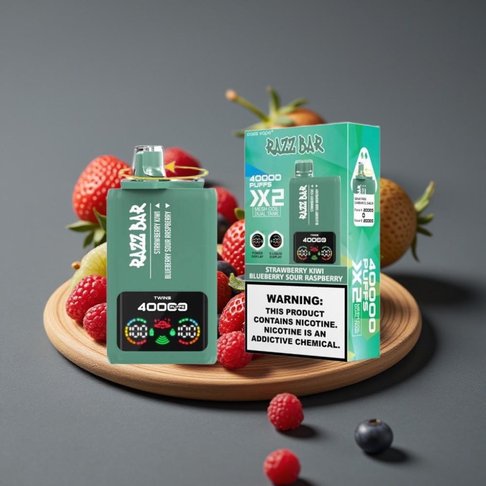 Razz Bar 40000 Puffs Mesh Strawberry Kiwi Blueberry Sour Raspberry