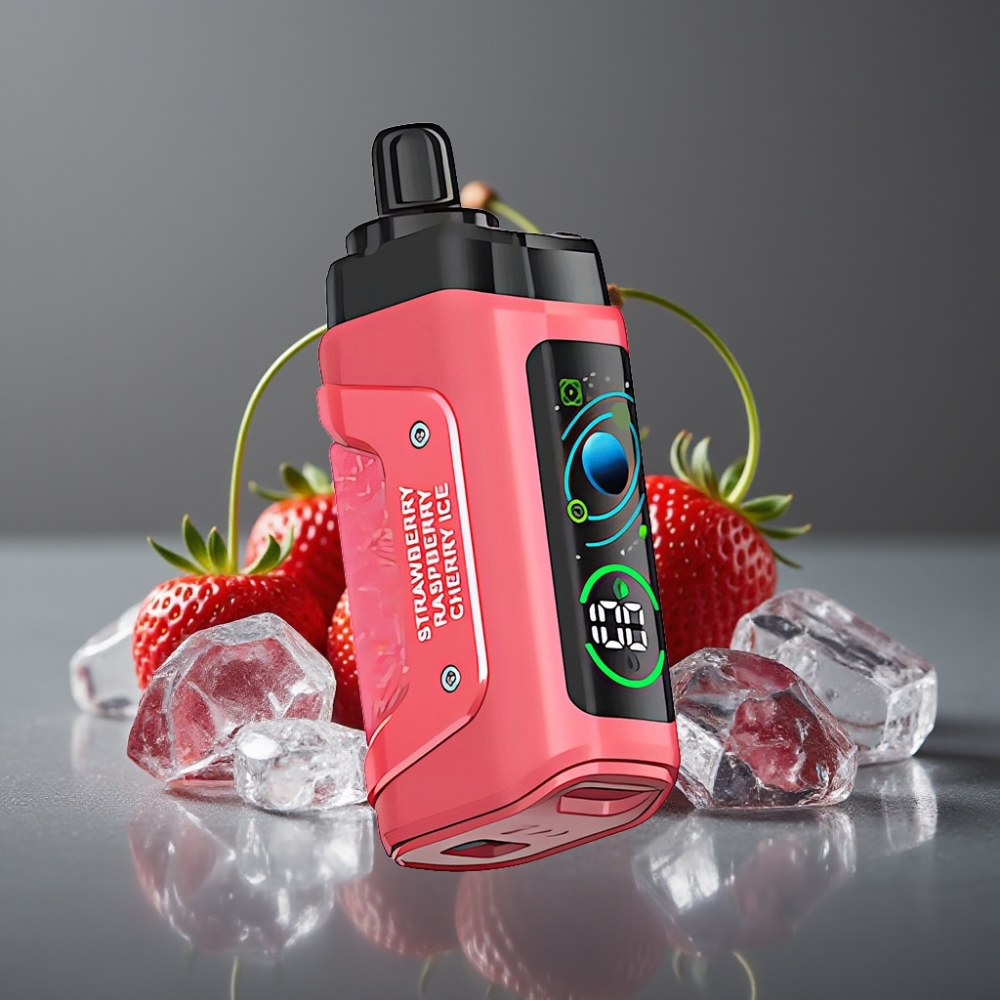 Razz Bar 45000 Puffs Strawberry Cherry Ice Mesh Rechargeable