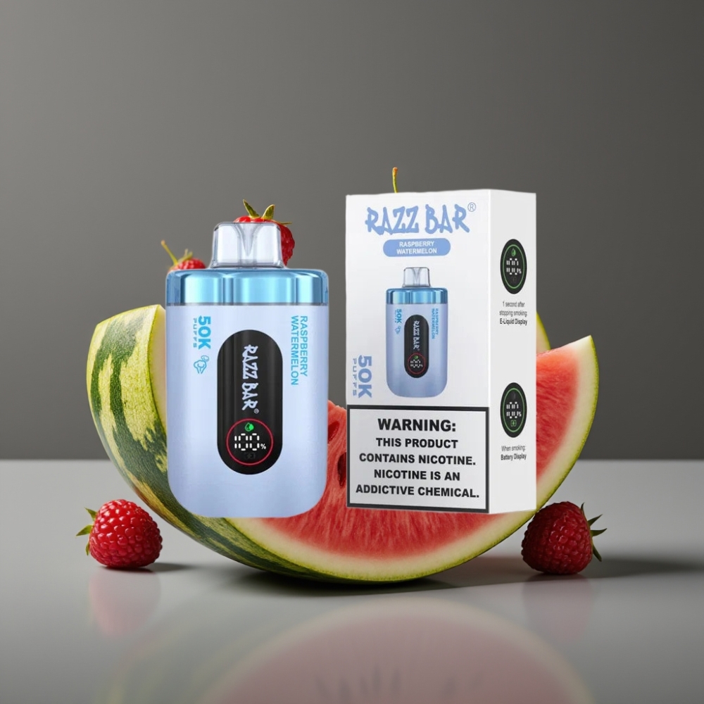 Razz Bar 50K Puffs Mesh 650mAh Raspberry Watermelon