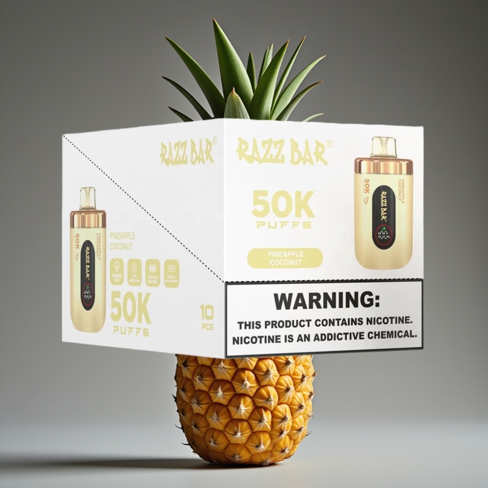 Razz Bar 50K Puffs Pineapple Coconut Disposable Vape 650mAh Type-C