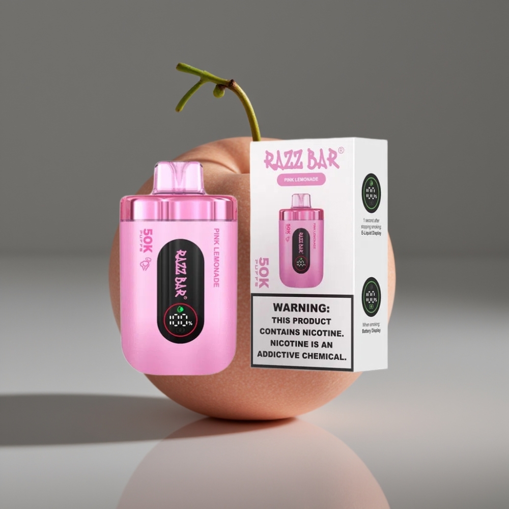 Razz Bar 50K Puffs Pink Lemonade Disposable Vape 650mAh Type-C