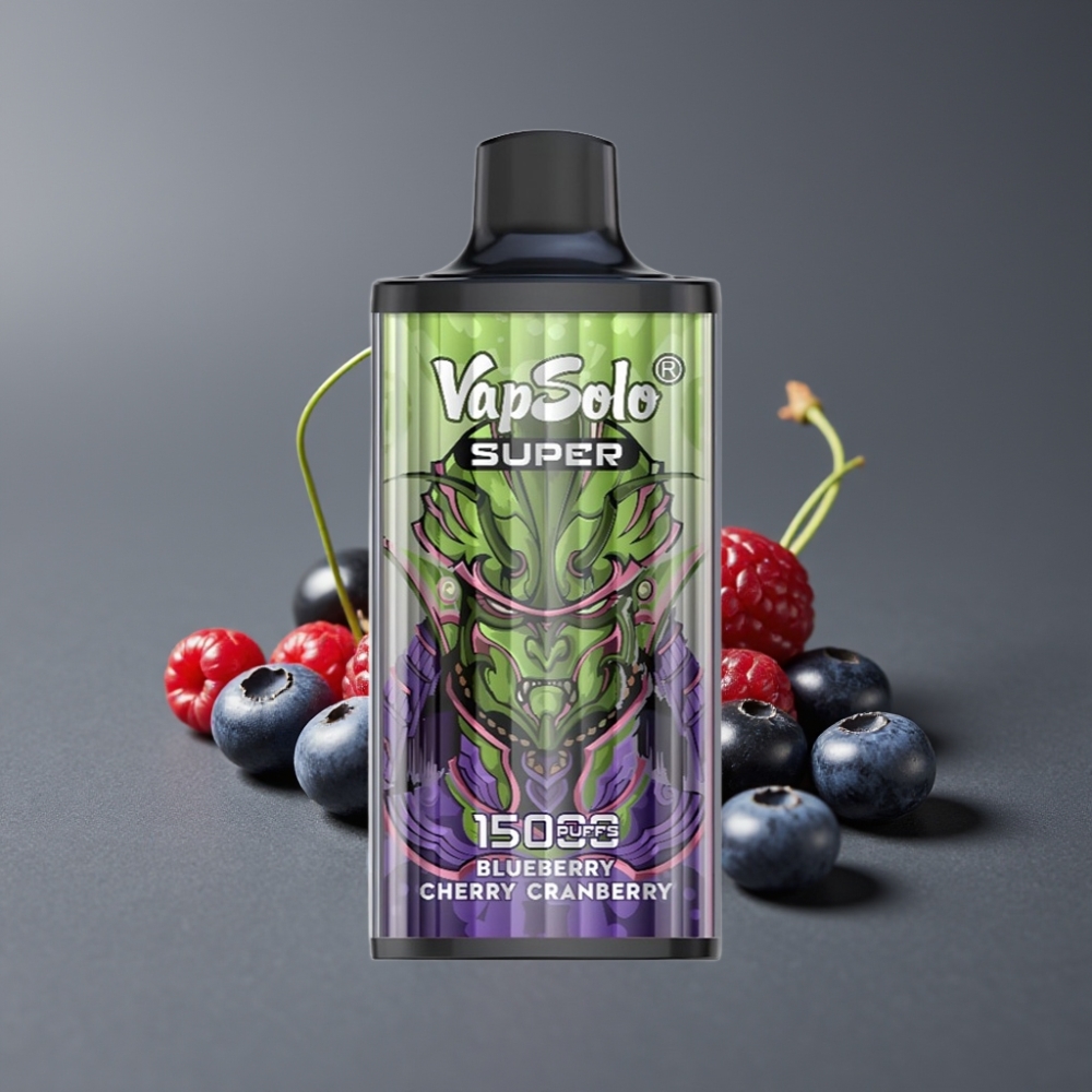 Vapsolo Super 15000 Puffs Blueberry Cherry Cranberry 40ml Type-C