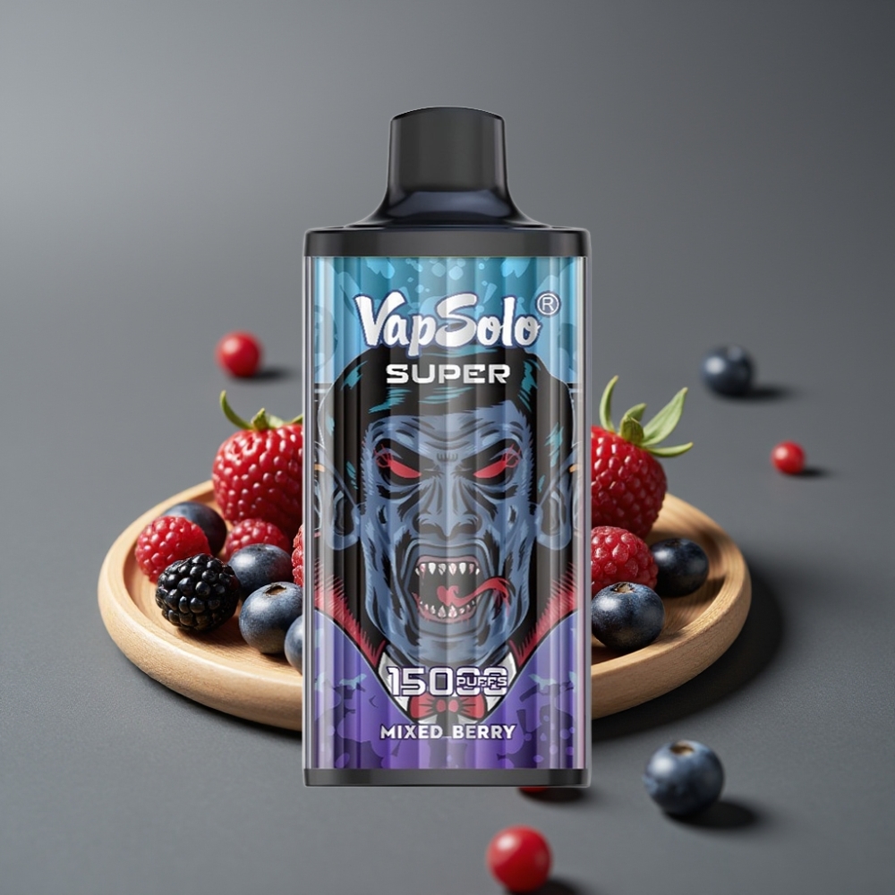 Vapsolo Super 15000 Puffs Mixed Berries 40ml Type-C Mesh Coil