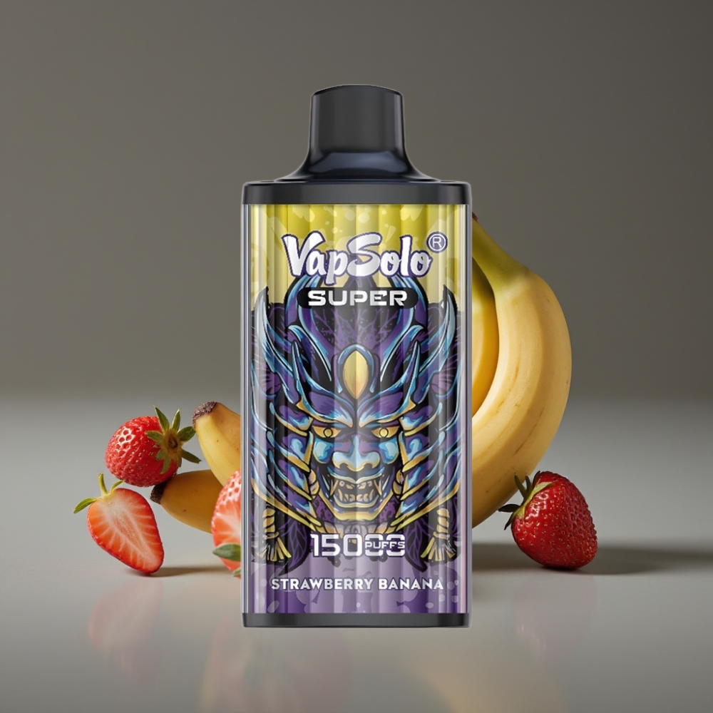 Vapsolo Super 15000 Puffs Strawberry Banana 40ml Type-C