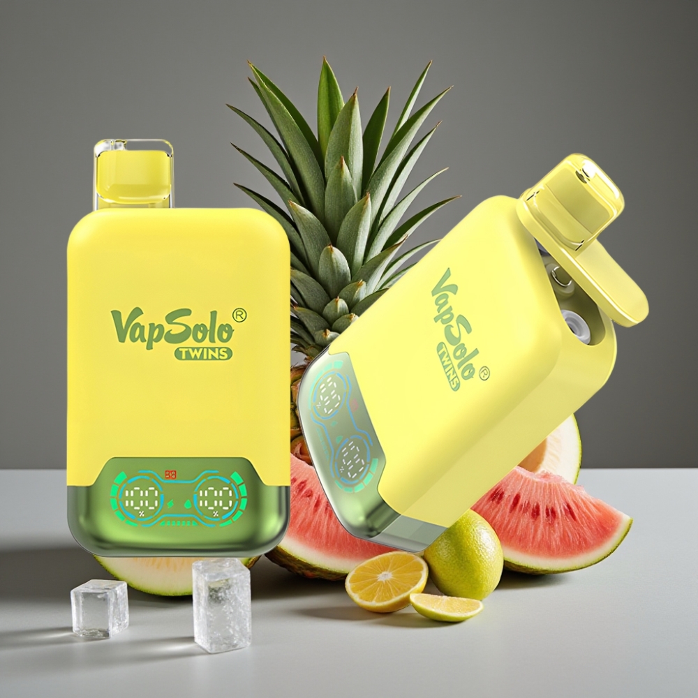 Vapsolo Twins 20000 Puffs Dual Tank Pineapple Coconut Watermelon Ice