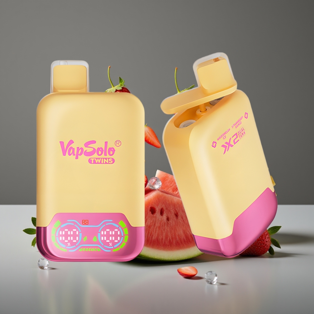 Vapsolo Twins 20000 Puffs Dual Tank Watermelon Ice Strawberry Mango