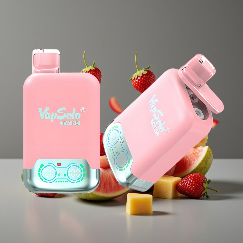 Vapsolo Twins 20000 Puffs Strawberry Ice Mango Peach Watermelon 40ml