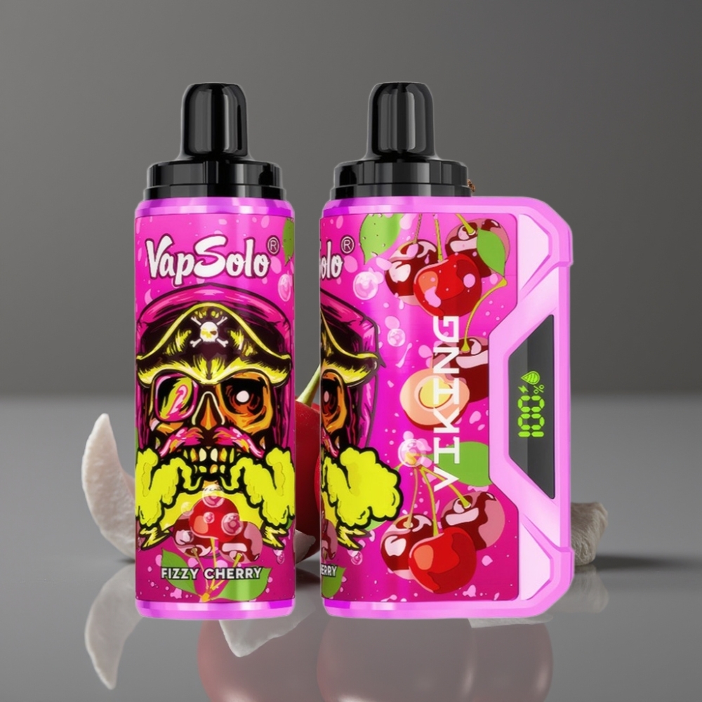 VapSolo VIKING 12000 Puffs 22ml Fizzy Cherry Disposable Vape