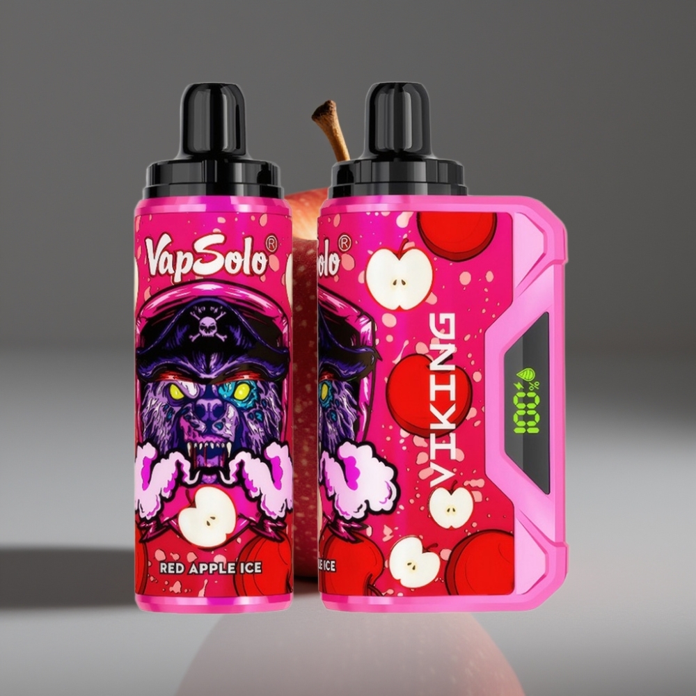 VapSolo VIKING 12000 Puffs 22ml Red Apple Ice