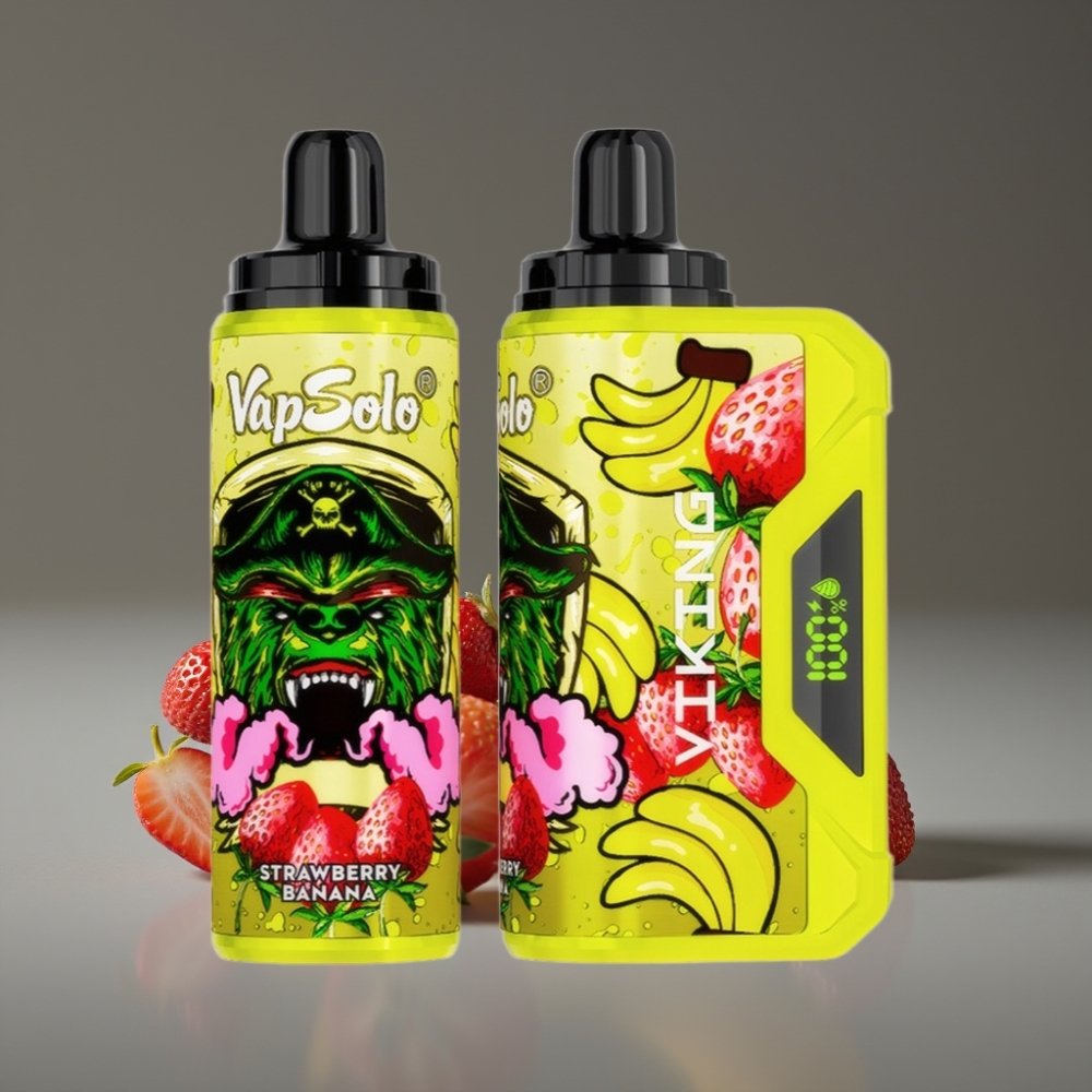 VapSolo VIKING 12000 Puffs 22ml Strawberry Banana Disposable Vape