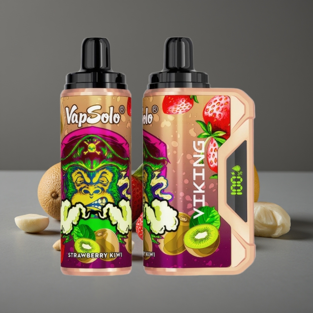 VapSolo VIKING 12000 Puffs 22ml Strawberry Kiwi Disposable Vape