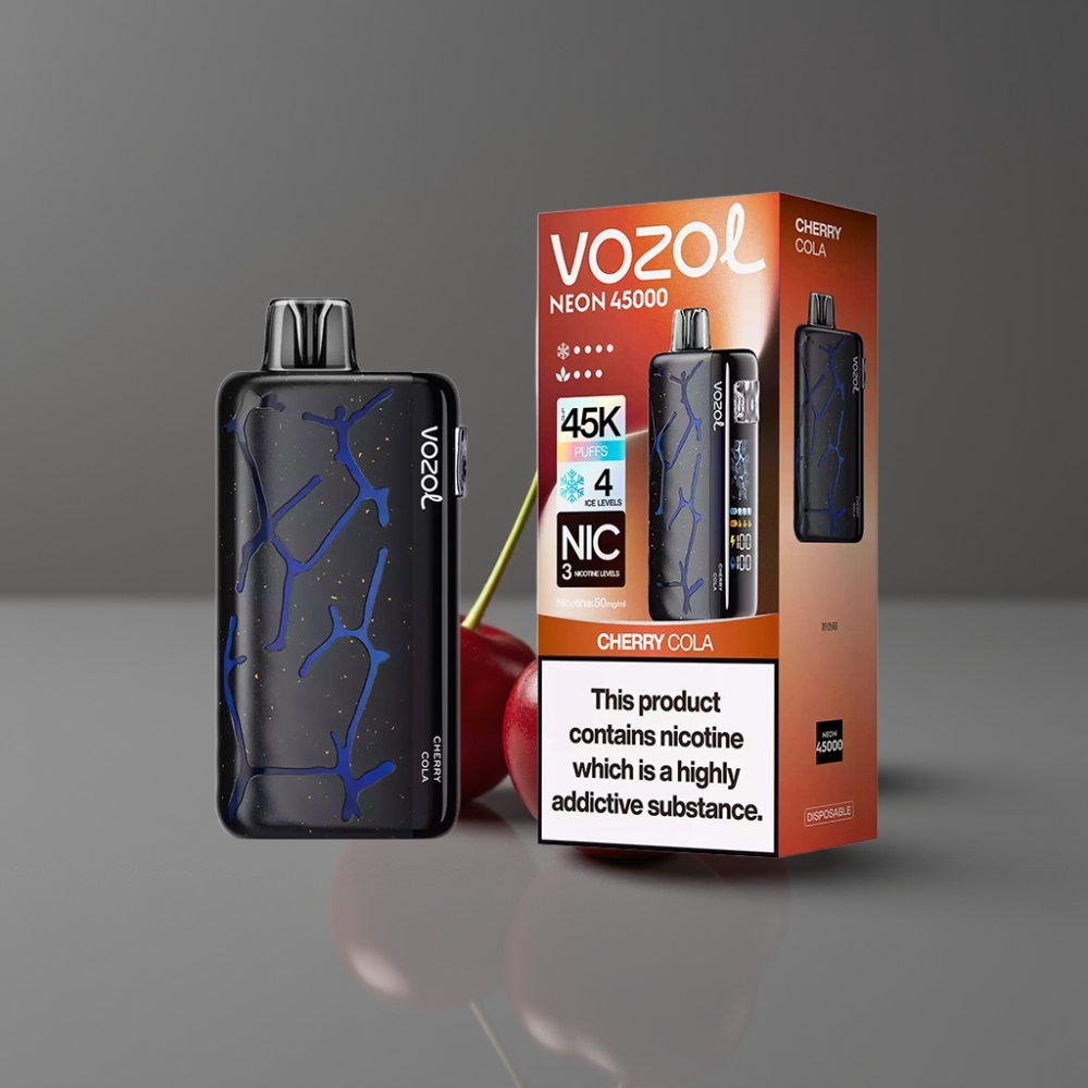 Vozol Neon 45K 45000 Puffs 20ml Cherry Cola Disposable Vape