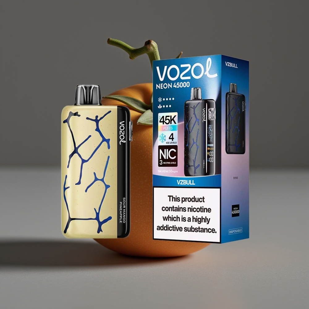 Vozol Neon 45K 45000 Puffs 20ml Ice Airflow Disposable Vape VZbull