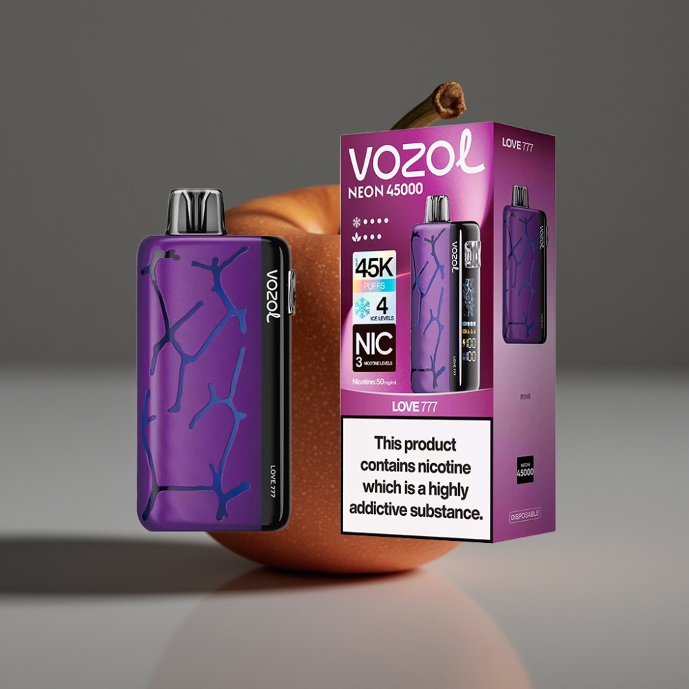 Vozol Neon 45K 45000 Puffs 20ml Mesh Ice Airflow Disposable Vape Love 777