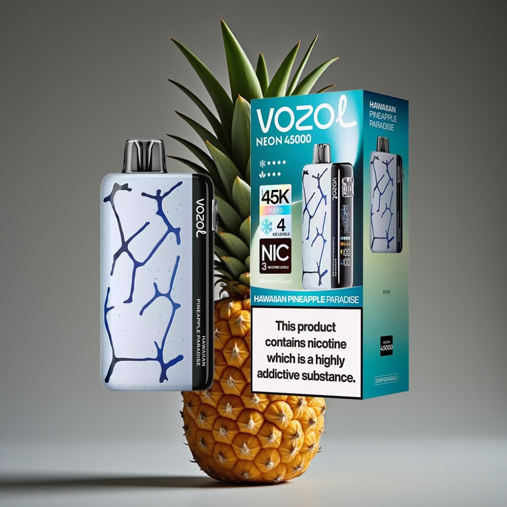Vozol Neon 45K 45000 Puffs Adjustable Ice Airflow Pineapple Paradise Disposable Vape